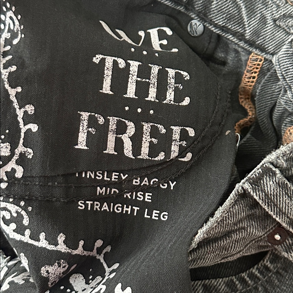 We The Free Tinsley Baggy Mid -Rise Straight Leg Size 27 - Picture 14 of 16